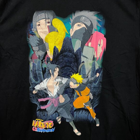 Naruto Shippuden Naruto n Team7 vs Sasuke n Akatsuki Tee L - Picture 2 of 4